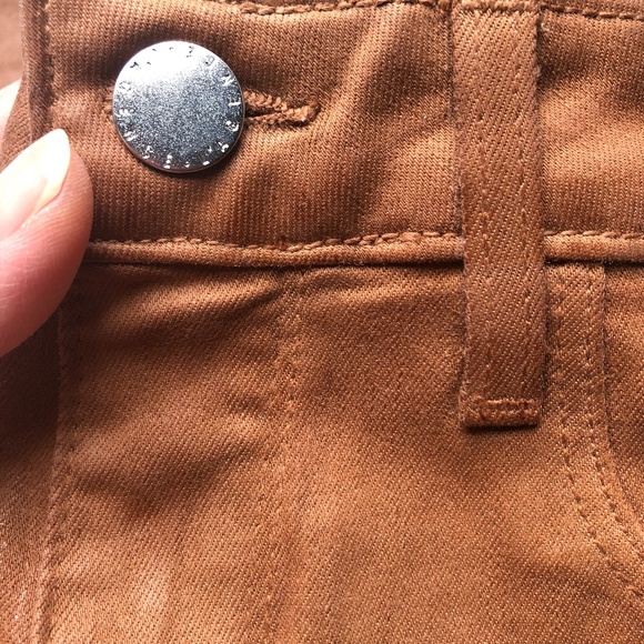 L’ AGENCE Jeans Size 25 Margot High Rise Coated Skinny Java Fall Boho Western - Picture 11 of 11